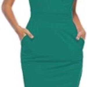 CEASIKERY Women's Business Retro Cocktail Pencil Wear Casual Dress